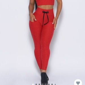 Bombshell Sportswear Red Leggings